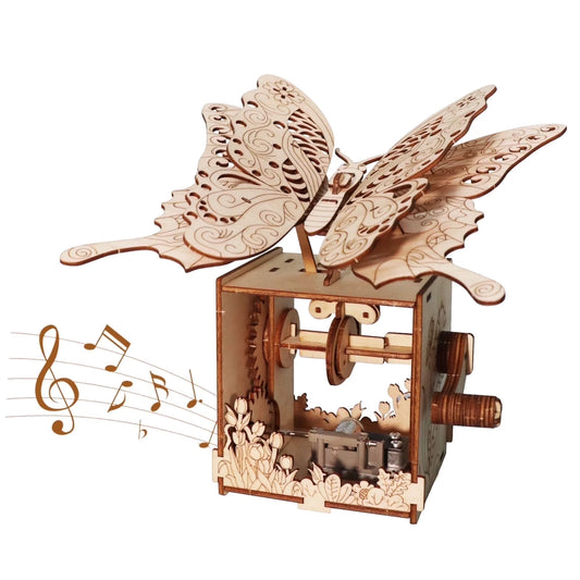 3D puzzles for Adults Butterfly Kit You Are My Sunshine Music Box Model Kits Best Gift for Teens Adults on Birthday Christmas Room Decor