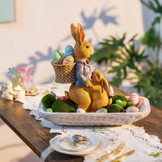 Decorative Wood Dough Bowl: Hand Carved Wooden Key Bowl for Entryway Centerpiece Ball Fillers Home Decor