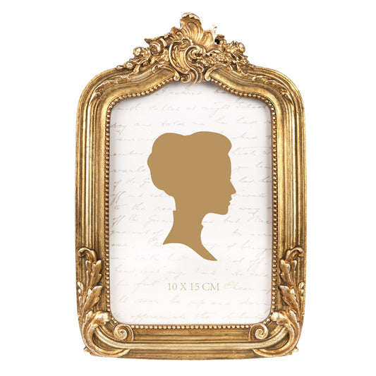 4x6 Inch Vintage Picture Frame, Elegant Antique Photo Frames with Glass Front, Photo Display, Tabletop Wall Hanging, Gift Ideas