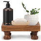 Wooden Riser for Display Decorative Wood Pedestal Stand Multipurpose Wooden Riser Decorative Tray Practical Wood Pedestal Display Stand for Bathroom Kitchen Countertop