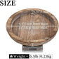 Decorative Candle Tray Decor: Round Wooden Trays for Decor，Farmhouse coffee Table Tray Decor Centerpiece